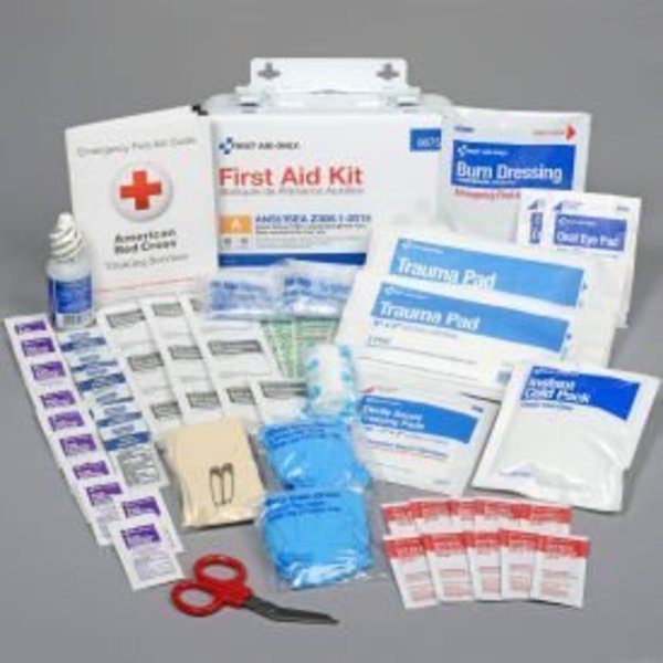 Acme United First Aid Only 90755 10 Person First Aid Kit, ANSI A, Metal Case 90755